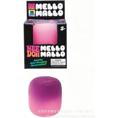 Needoh Mello Mallo UV-licht Reactief Knijpspeeltje Marshmallow Textuur Langzaam Rijzend Knijp Fidget Speelgoed Zonlicht Kleurverandering Cadeau