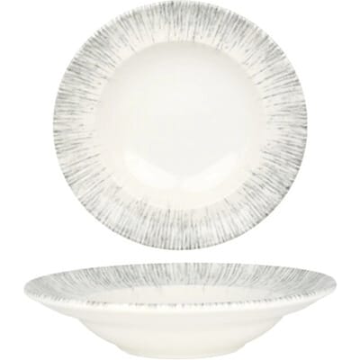 Bonna Pastabord - Iris - Porselein - 24 cm (400cc) - set van 2