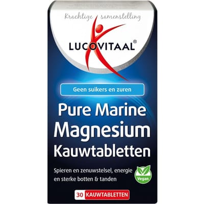 Lucovitaal - Marine Magnesium Kauwtabletten - 30 kauwtabletten - Voedingssupplement