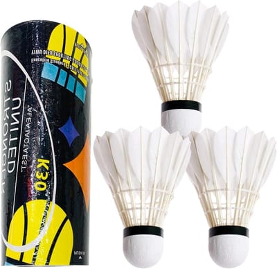 Badminton Shuttlecocks - Sport Ballen - Sport Training - Synthetische Kurkkop - 3 Stuks - Wit