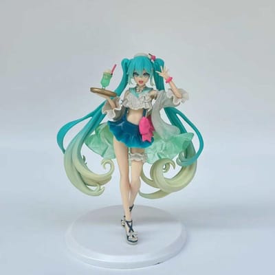 Anime Nieuwe Hatsune Miku Figuur Soda Roomjurk De Accessoires Bureau Decoratie Poppenverzameling PVC Model Speelgoed Kinderverjaardagscadeaus
