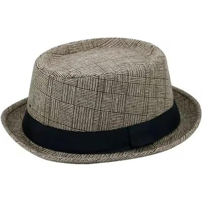 Chapeau Nouveau Britannique Écossais Homme Chapeau Rétro Printemps et Automne Haut Concave-convexe Chapeau Jazz Mode kaki