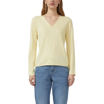 s.Oliver  Pullover Yellow Taglia: 44 | Maglie a manica lunga Outlet | Donna | Giallo