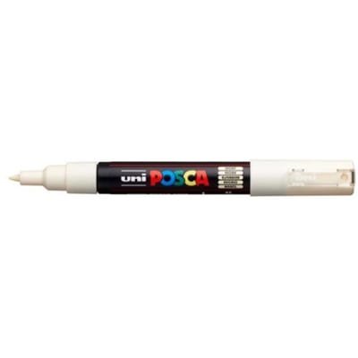 Posca marker met conische punt schrijfdikte extra-fijn ivoor