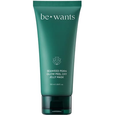BEWANTS Zeewier PDRN Glow Peel-Off Pack Jelly Mask Set (100 ml + Hoofdband + Spatel) blue