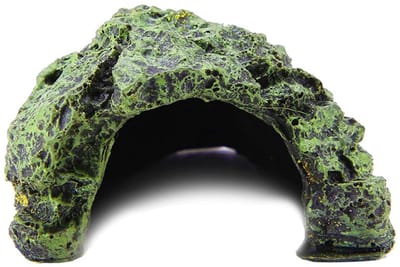 Dailygoods- Aquarium Ornament - Verbergen Cave - Schuilplaats voor Schildpadden - Milieuvriendelijke Hars - Natuurlijke Uiterlijk - Veilig Kruipterras - Aquariumdecoratie
