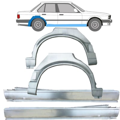 Volledige dorpel + reparatiepaneel achter spatbord voor BMW 3 E30 1987-1994
