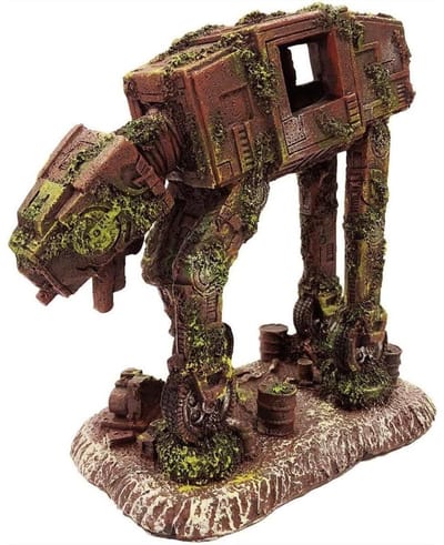 GELLDG Aquariumgrot - Aquariumdecoratie - Decoratie voor een gepantserde terreinwagen (Empire Walker) - Aquariumrobotgrotornament - Aquariumkast - One Piece
