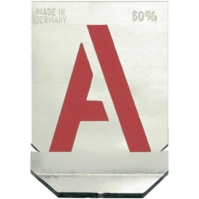 Alarm Werkzeuge 56036884 Lettersjablonen