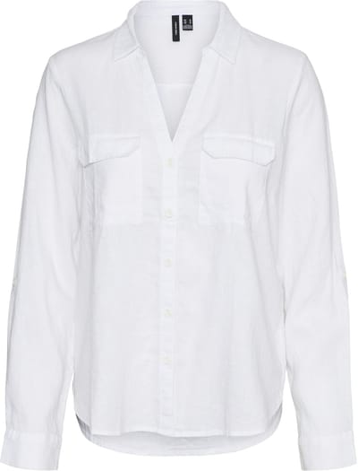 VERO MODA - VMLINN BUMPY LS SHIRT WVN NOOS - Dames - Blouses