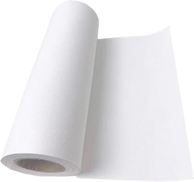 Canvas Rol - Schildersdoek Op Rol - Schilderprojecten Maken - Professionele Kwaliteit Katoen - 5 Meter - Wit