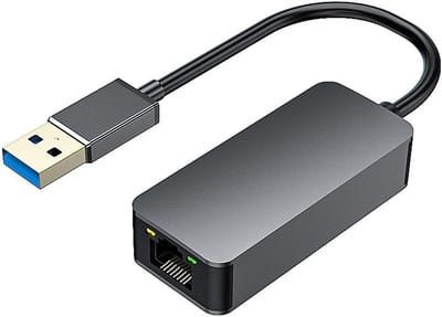Netwerk Adapter - Ethernet USB - Snelle Internetverbinding - 2.5Gbps Snelheid - Compact Ontwerp - Zwart
