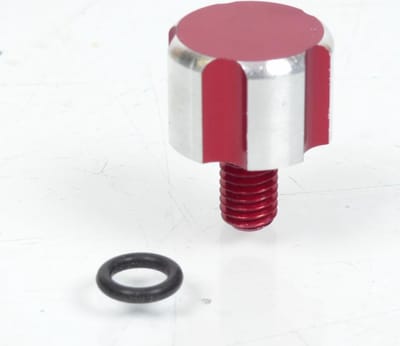 Bouchon huile transmission Replay alu rouge pour scooter Peugeot 50 Elyseo Neuf