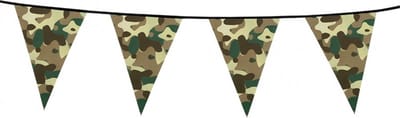 vlaggenlijn Camouflage 6 meter polyetheen groen