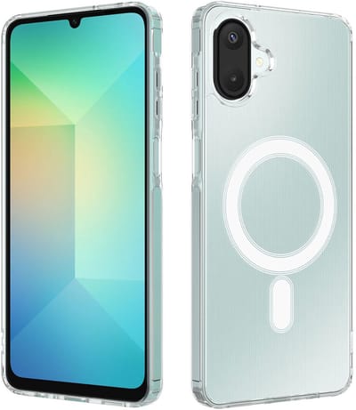 Hoesje Geschikt voor Samsung Galaxy A07 - Compatibel met MagSafe / Qi2 - Hard Back Cover met Magneet - Transparant