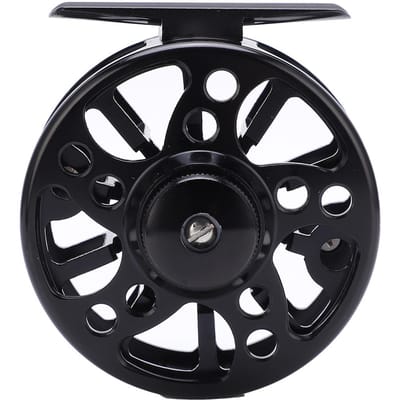 AP75 CNC Alliage d'Aluminium Pêche à la Mouche Avant Décharge Navire Moulinet Lac Pêche sur Glace Roue black