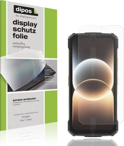 dipos – 4x Matte Beschermfolie geschikt voor Doogee Fire 7 Ultra | Krasbestendige & antireflecterende Screenprotector Ultra-Thin