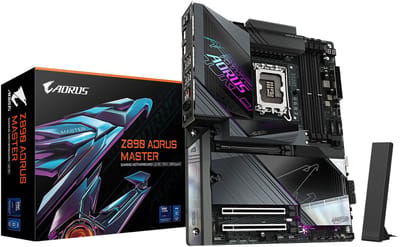 GIGABYTE Z890 AORUS MASTER Moederbord - Intel Z890 - Intel LGA1851 - DDR5 RAM - ATX
