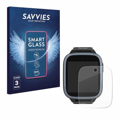 3 Stuks Savvies Screenprotector - geschikt voor Xplora XGO3 / Kidzi / Let's Go - beschermfolie glas transparant
