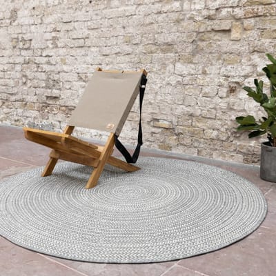 Rond buitenkleed Solid grijs - Interieur05 - Rond 200 Ø - (L)