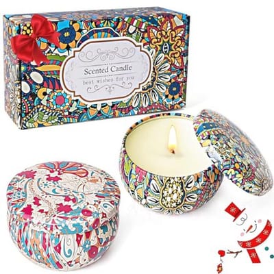 Aromatherapie Geurkaarsen voor Vrouwen – Cadeauset met Citroen Jasmijn – Ideaal voor Verjaardag, Valentijnsdag en Moederdag