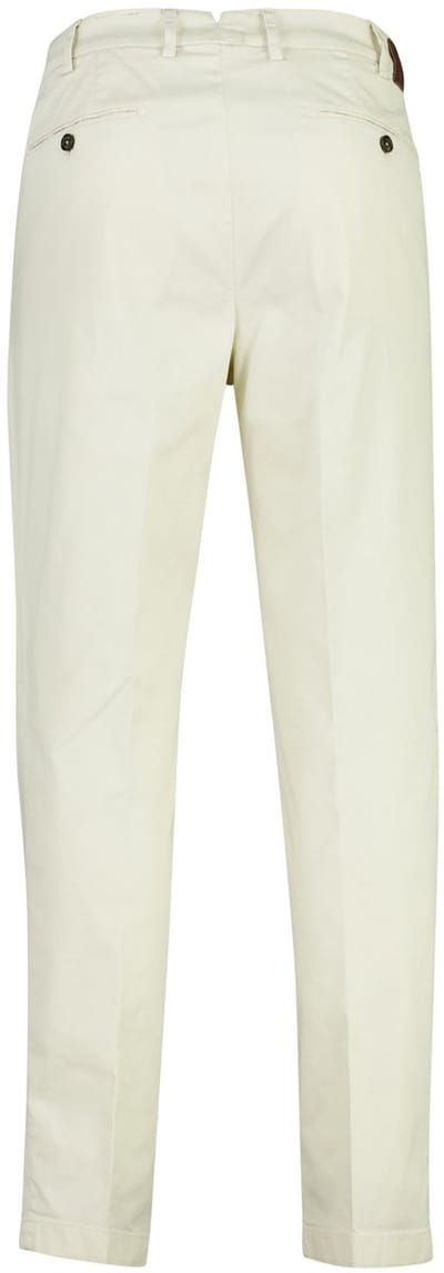 Gardeur Broek Tolino-7 Compact Tricotine Weave Mako Cotten Tencel Blend Licht Beige / male
