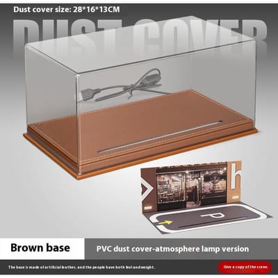 1:24 Automaat Basis PVC Stofkap Automodel Transparante Vitrine Cadeau Voor Jongens Woondecoratie Ornament Met Licht