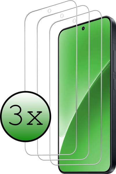 Screenprotector - 3 Stuks Geschikt voor Xiaomi 15 - Extra Sterk - Beschermglas - Gehard Glas - Tempered Glass - Screen Protector