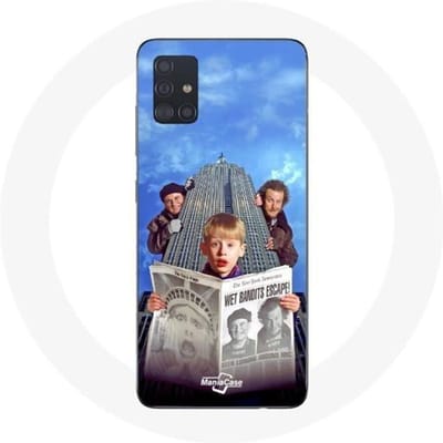 Samsung Galaxy A51 Home Alone hoesje Mam, ik heb het vliegtuig weer gemist