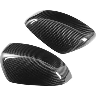 2 stuks Achteruitkijkspiegelkap Trim Koolstofvezel Geschikt voor Nissan 370Z 2008 En Verder black