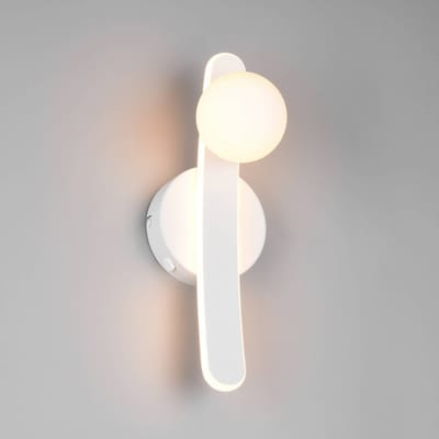 Trio Lighting LED wandlamp Napoli, mat wit, hoogte 34 cm, metaal, CCT