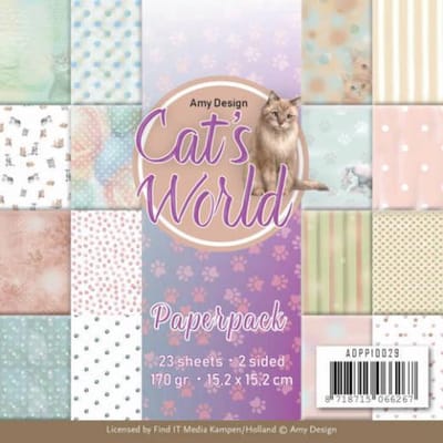 Paperpack - Cat's World van Amy Design