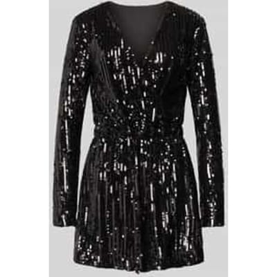 Regular fit playsuit met pailletten, model 'AMABEL'