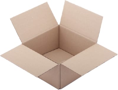 Verzenddoos IEZZY 200x200x110mm enkelgolf bruin - 25 stuks