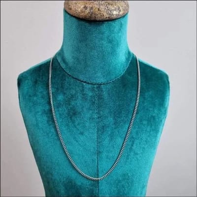 Aramat Jewels | Halskettingen | Zilverkleurige Open Gourmetketting RVS – Lichte Schakelketting Staal Unisex | 2.5mm / 50cm |50cm | | Staal | Volwassenen | Verkleurd niet