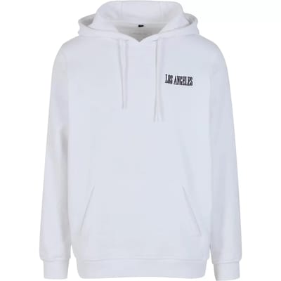Mister Tee - Los Angeles Wording EMB Regular Hoodie/trui - XS - Wit