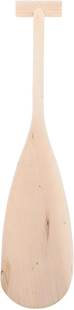 Kinderpeddel Kano - Houten peddel - Waterpret - Ergonomisch handvat - 50 cm - Houtkleur