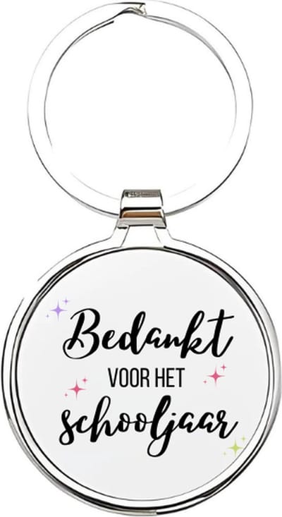 Akyol - bedankt voor het schooljaar Sleutelhanger - School - juffen - jufvrouw - leraar - basisschool juf - lerares - docente - onderwijzeres - basisschool - meester - docent - middelbareschool lerares - de liefste juf - bedankt juf - 4 x 7,5 CM