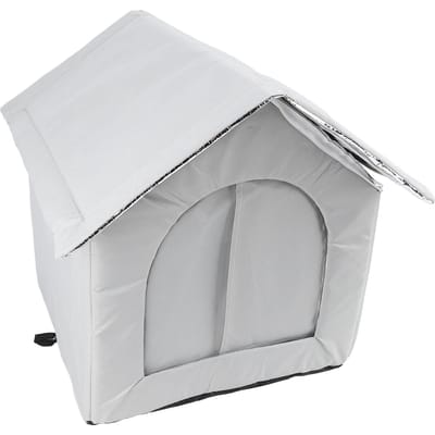 Buiten Kattenhuis Waterbestendig Weerbestendig Ruim Afgesloten Winter Geïsoleerd Kattenonderdak voor Hond Huisdier Grijs grijs