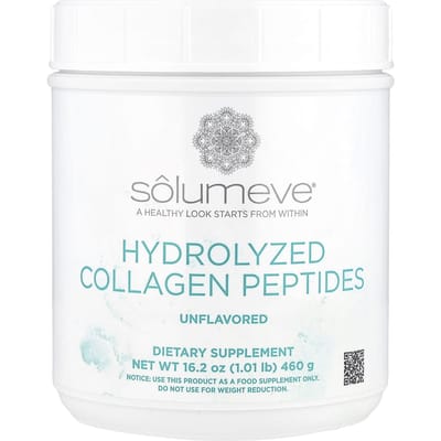 Beauté Éclatante, Peptides de Collagène Hydrolysé, Poudre Non Aromatisée, 460G (16oz/1lb)