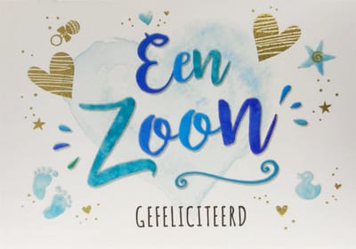 Kaart - Zizi - Een zoon - ZZ04b