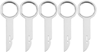 Dailygoody - Autoradio-demontagegereedschap - Universeel - Compact en draagbaar - Haakpinnen - Inclusief 5 stuks