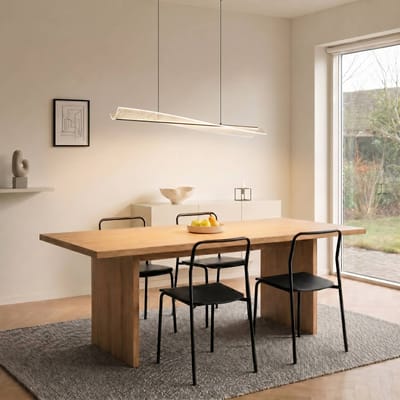 Lucande LED hanglamp Vellia, zwart, lengte 112 cm, CCT