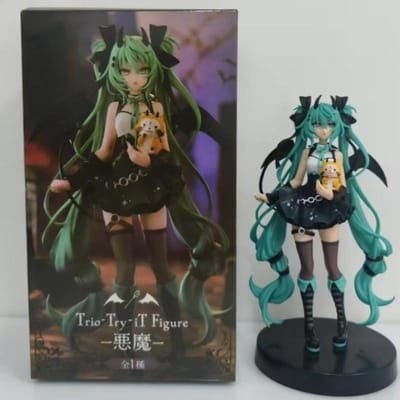 Figurine Action Poupée Miku Hatsune Petit Diable Ko Jouet Tendance Châssis Mignon Statue Ornement de Bureau Modèle Otaku Cadeau d'Halloween