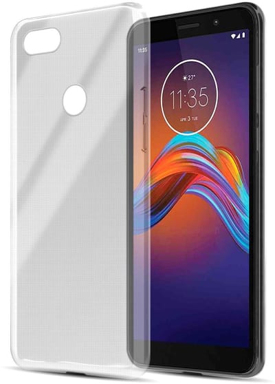 Cadorabo Hoesje geschikt voor Motorola MOTO E6 PLAY in VOLLEDIG TRANSPARANT - Beschermhoes gemaakt van flexibel TPU Silicone Case Cover