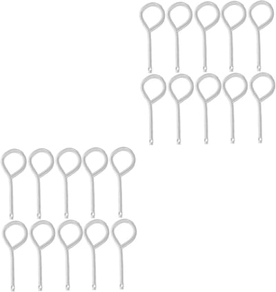 Brandblusser Pinnen - Veiligheidspennen Borgpennen - Voorkomt Activeren - Duurzaam IJzeren Materiaal - 5.30X2.00X0.30CM - Zilver