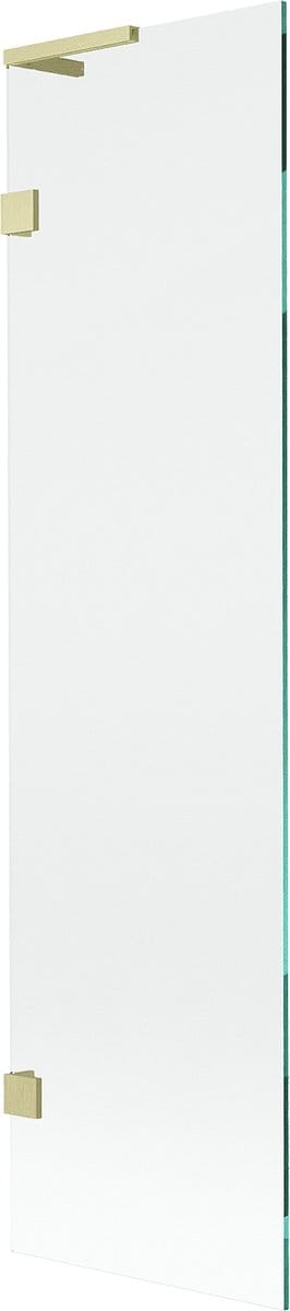 Mexen Lunar L badwand 1-delig 50 x 150 , transparant, geborsteld goud - 897L-050-000-55-00