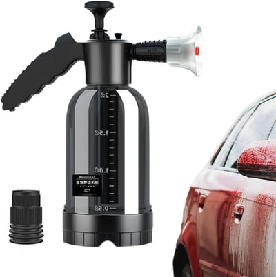 Schuimsproeier Auto - Schuim Gieter Hogedruk - Voertuig Reinigen - Handpomp Schuim - 2 Liter - Zwart