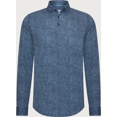 Blue Industry Casual polokraag overhemd |