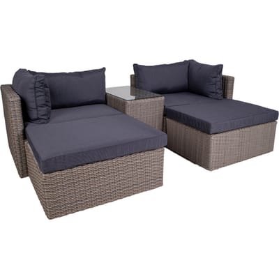 House Collection Lounge Set 5-delig Erik Grijs